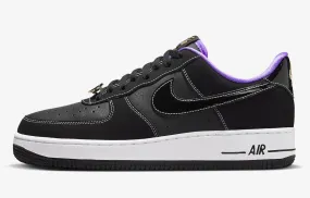 Nike Air Force 1 Low World Champ Lakers Black Metallic Gold Purple DR9866-001