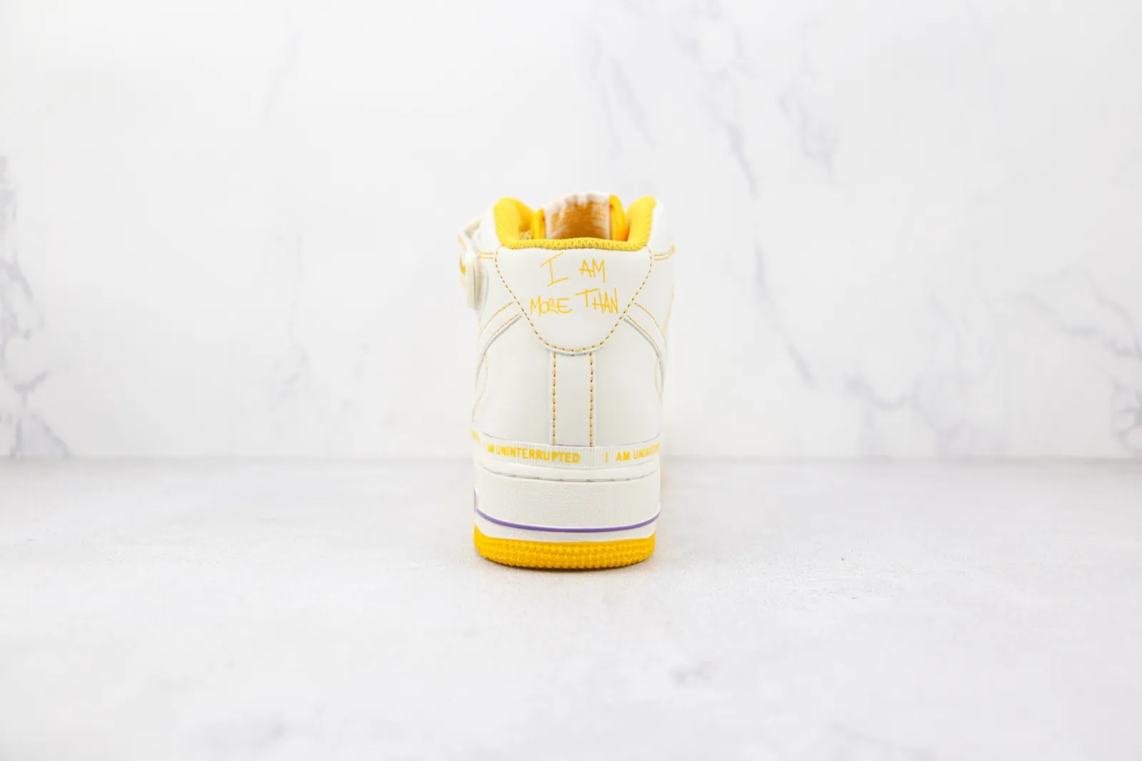 Nike Air Force 1 Mid White University Yellow Purple DW8802-609