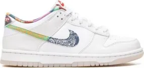 Nike Kids Dunk Low Multi Color Paisley sneakers White