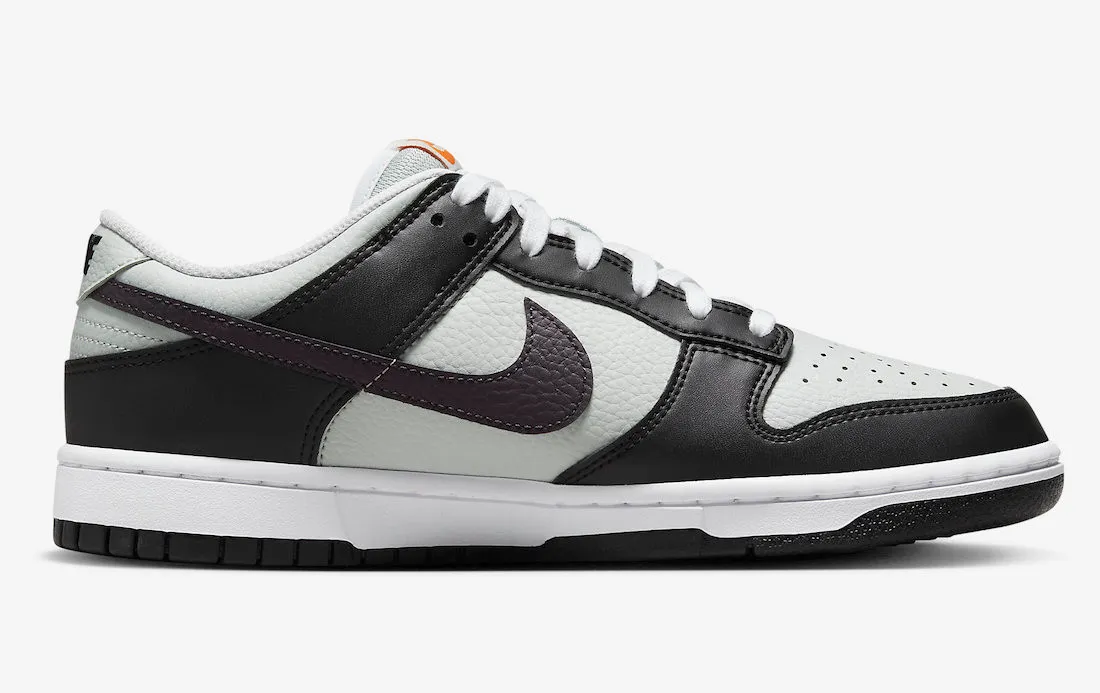 Nike SB Dunk Low Grey Black Orange Mini Swoosh FN7808-001