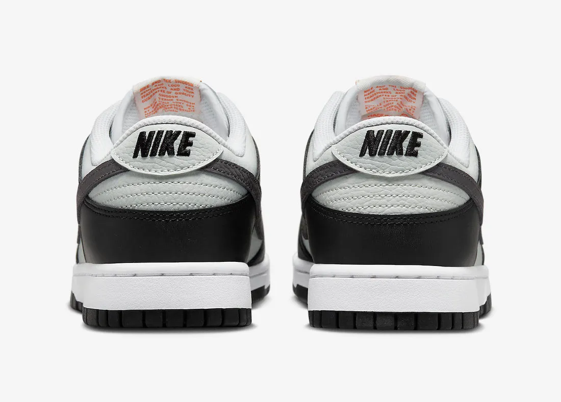 Nike SB Dunk Low Grey Black Orange Mini Swoosh FN7808-001