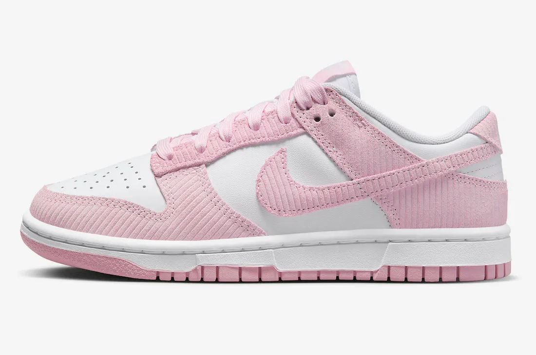 Nike SB Dunk Low Pink Corduroy White Pink Foam FN7167-100