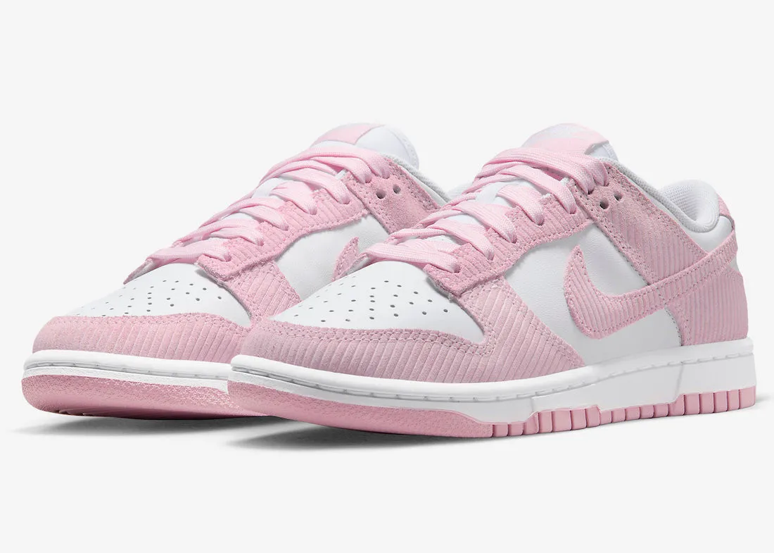 Nike SB Dunk Low Pink Corduroy White Pink Foam FN7167-100