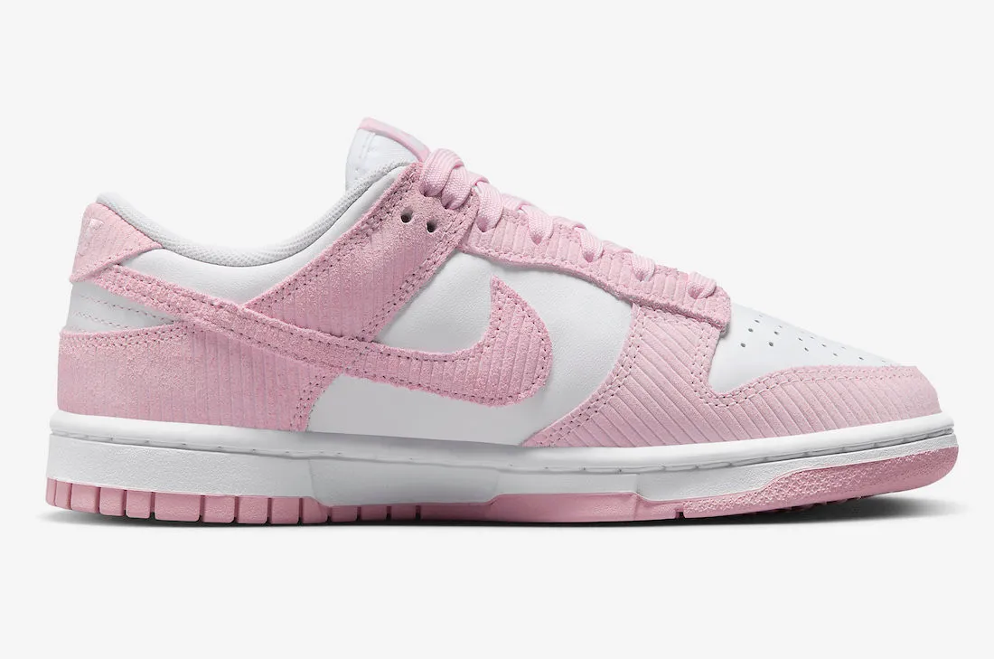 Nike SB Dunk Low Pink Corduroy White Pink Foam FN7167-100