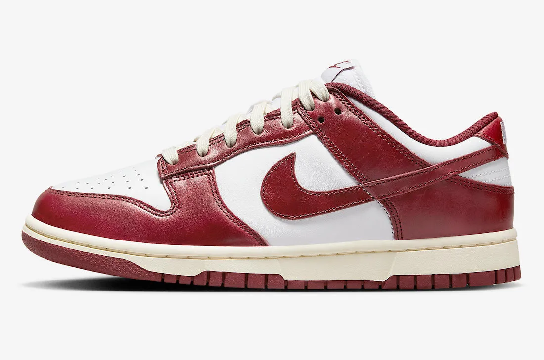 Nike SB Dunk Low PRM Vintage Team Red White Coconut Milk FJ4555-100