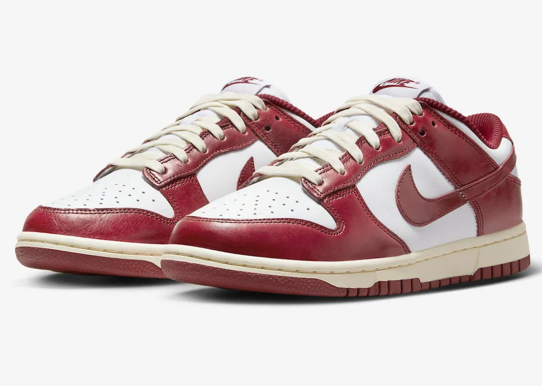 Nike SB Dunk Low PRM Vintage Team Red White Coconut Milk FJ4555-100