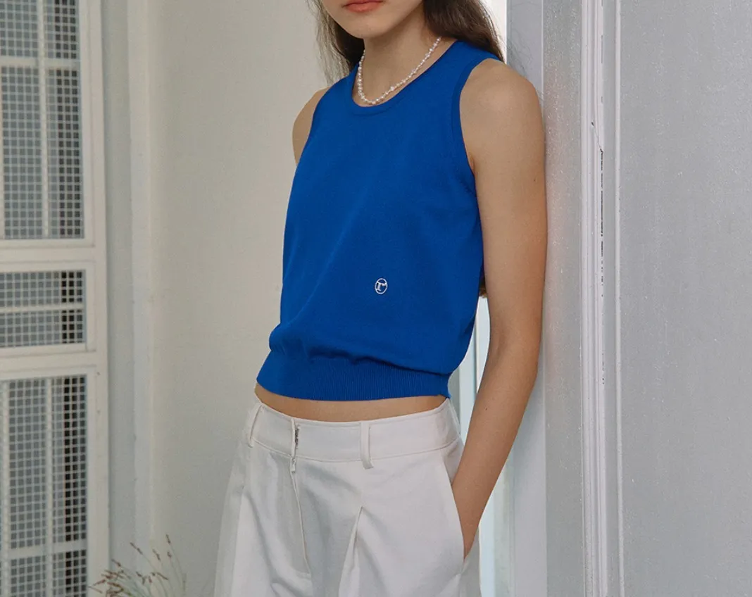 rolarola  |Nylon Halter Neck Street Style Plain Medium Logo