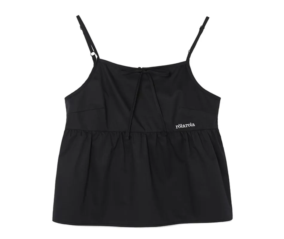 rolarola  |Sleeveless Street Style Plain Cotton Medium Logo