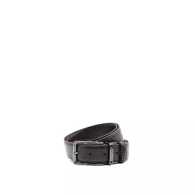 Sam Pin Clip Reversible Men's Belt- Black & Dark Brown