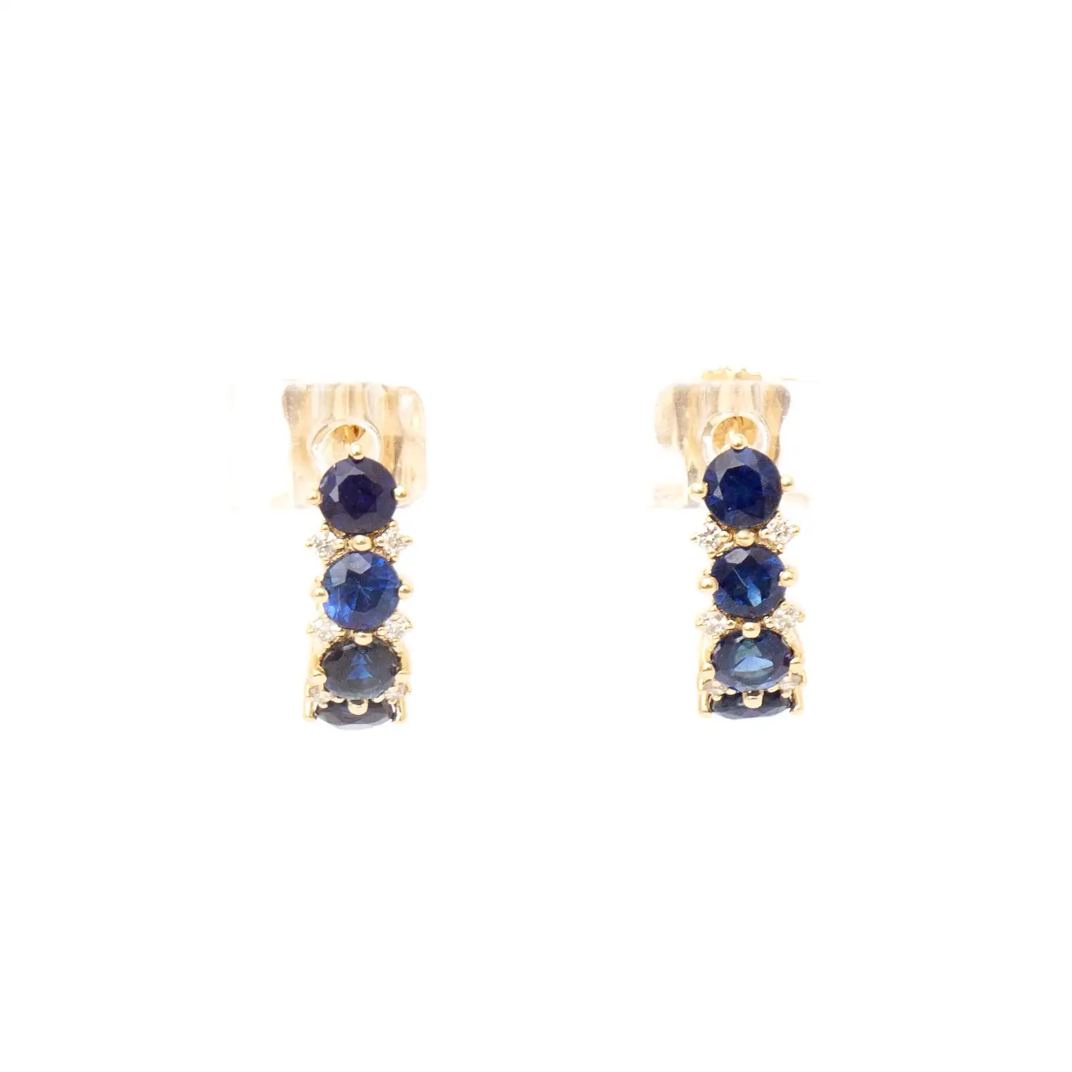 Sapphire & Diamond Rounds J Hoops