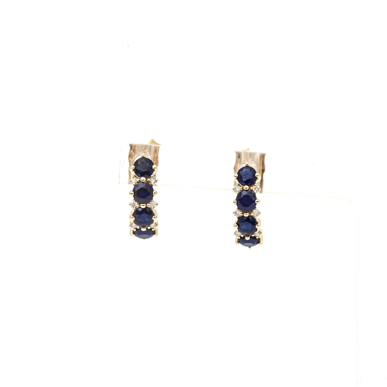 Sapphire & Diamond Rounds J Hoops