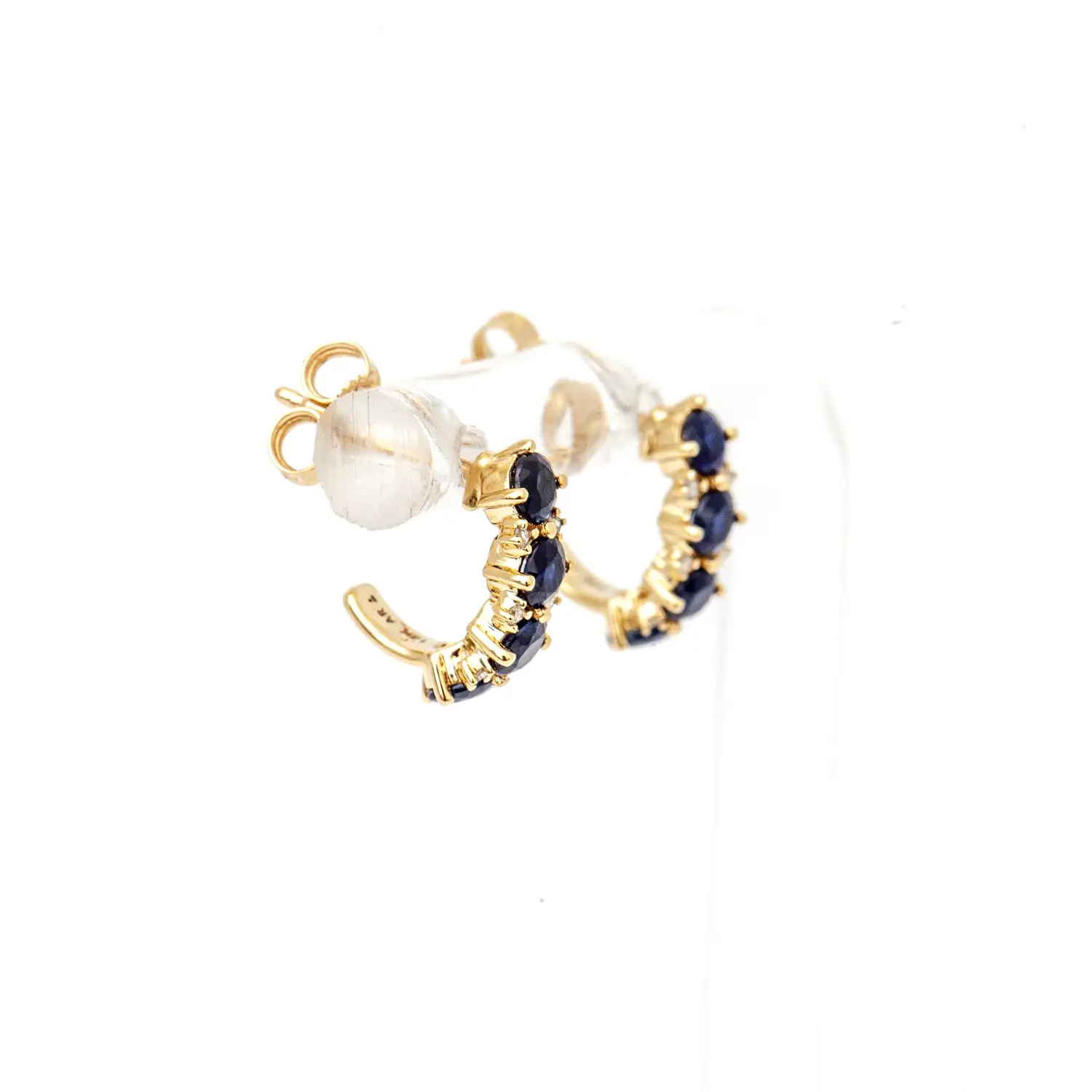 Sapphire & Diamond Rounds J Hoops