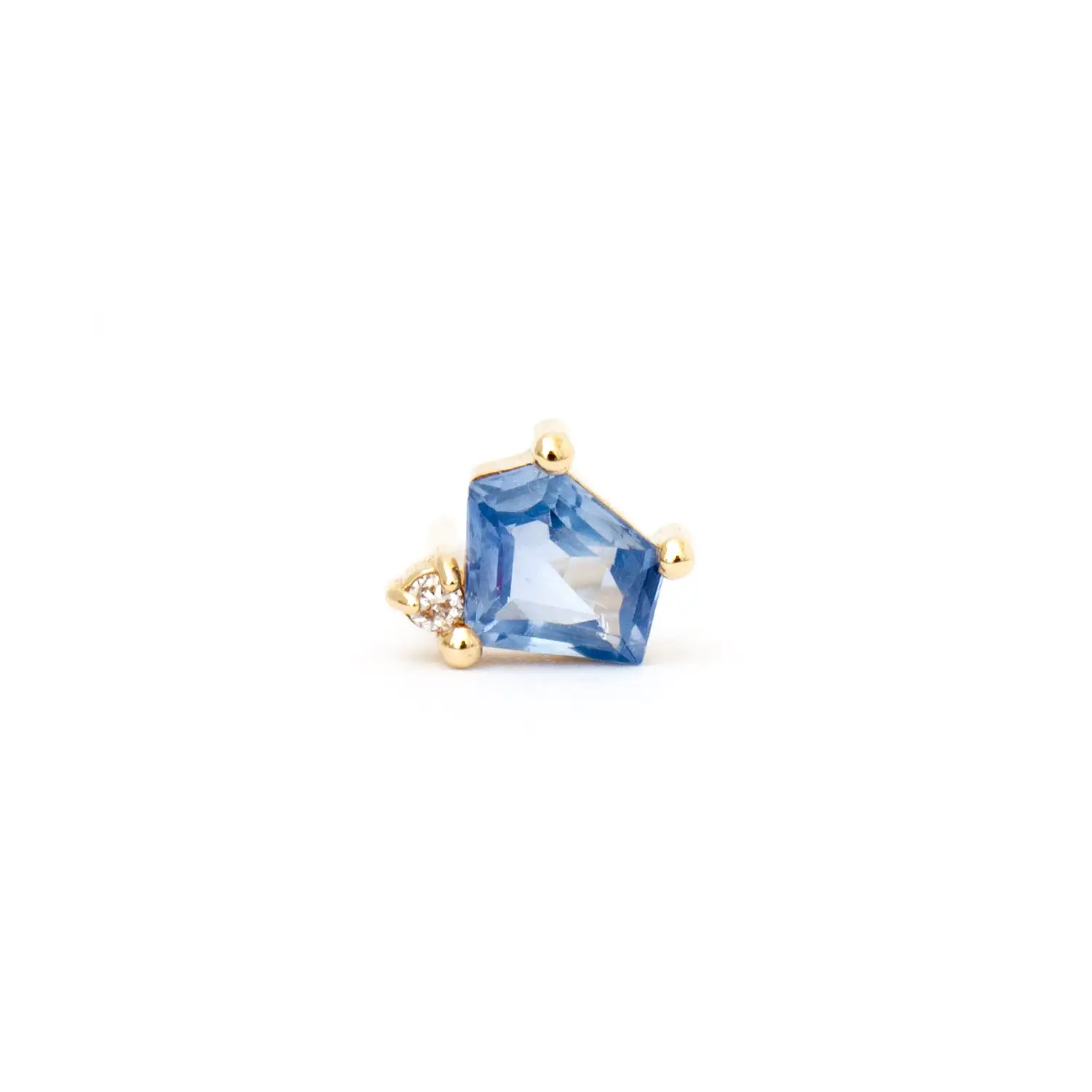 Sapphire Solo Mosaic Mix Stud