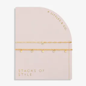 Stacks Of Style Bracelet Set in Gold-Tone Plating