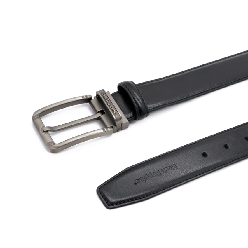 Star Pin Clip Men's Belt - Black