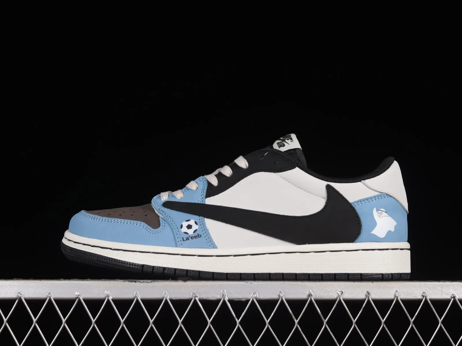 Travis Scott x Air Jordan 1 Low OG World Cup Blue Black White DM7866-668