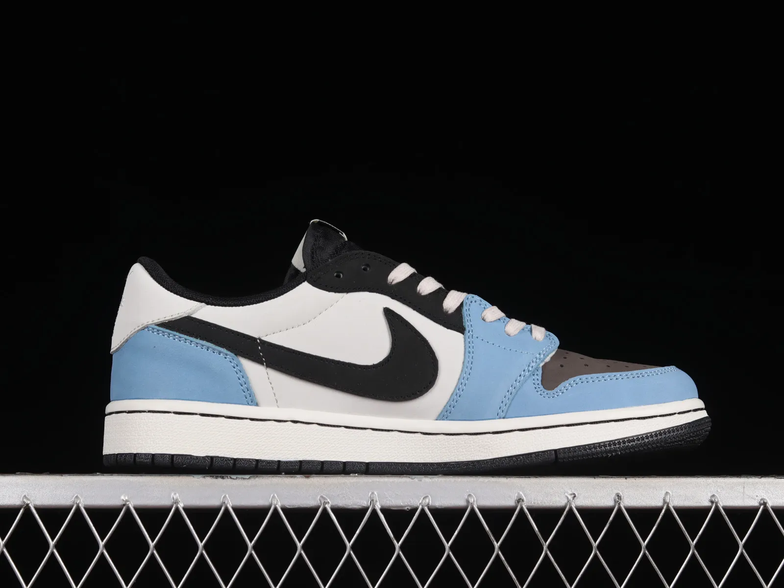 Travis Scott x Air Jordan 1 Low OG World Cup Blue Black White DM7866-668