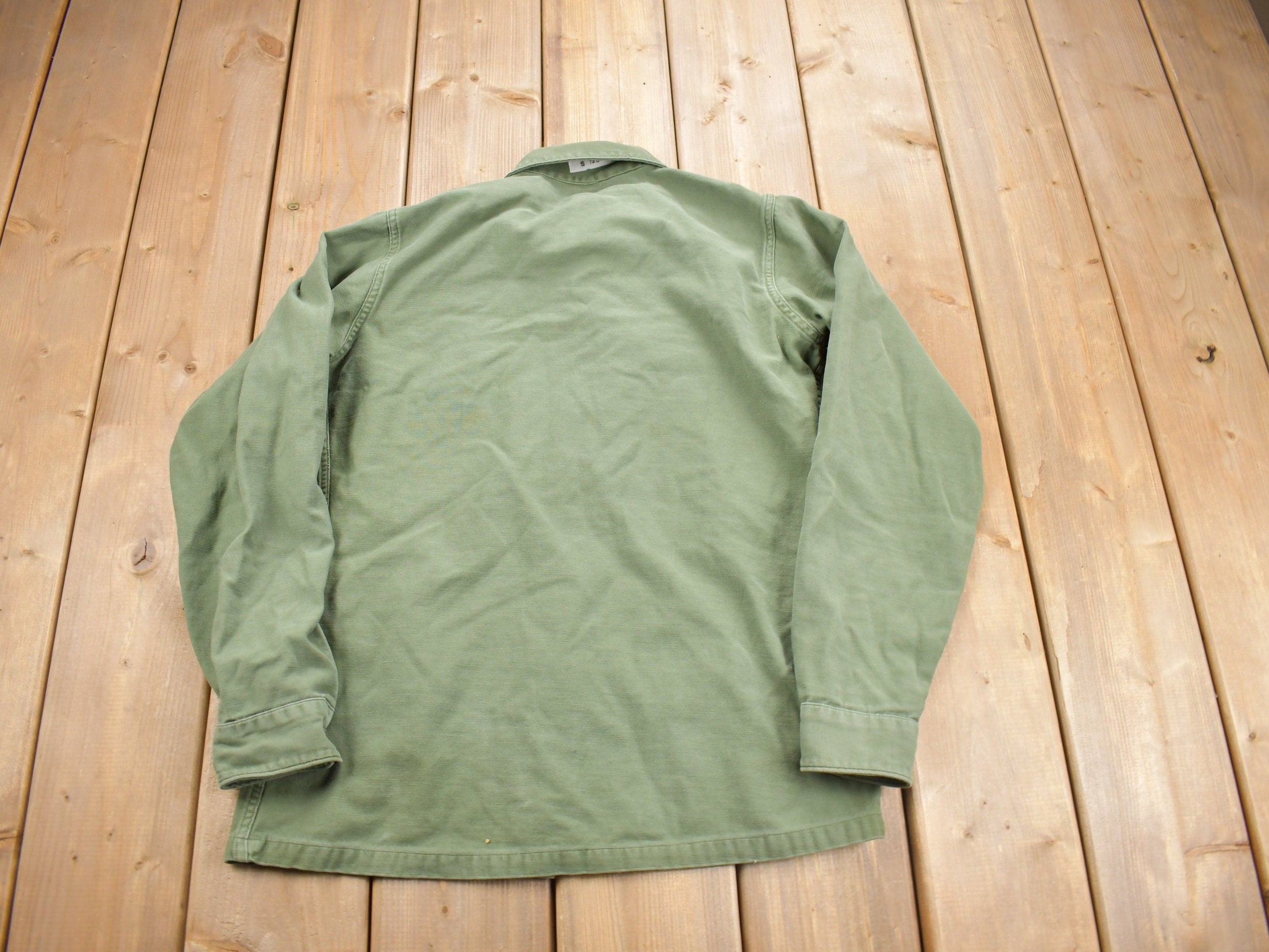 Vintage 1967 OG-107 US Air Force Military Sateen Shirt / Combat Shirt / Vietnam Era / True Vintage