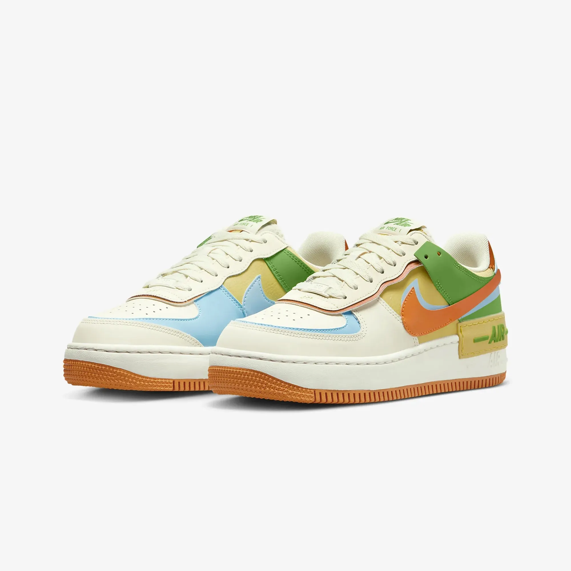 WMN'S AIR FORCE 1 SHADOW 'COCONUT MILK/MONARCH-AQUARIUS BLUE'