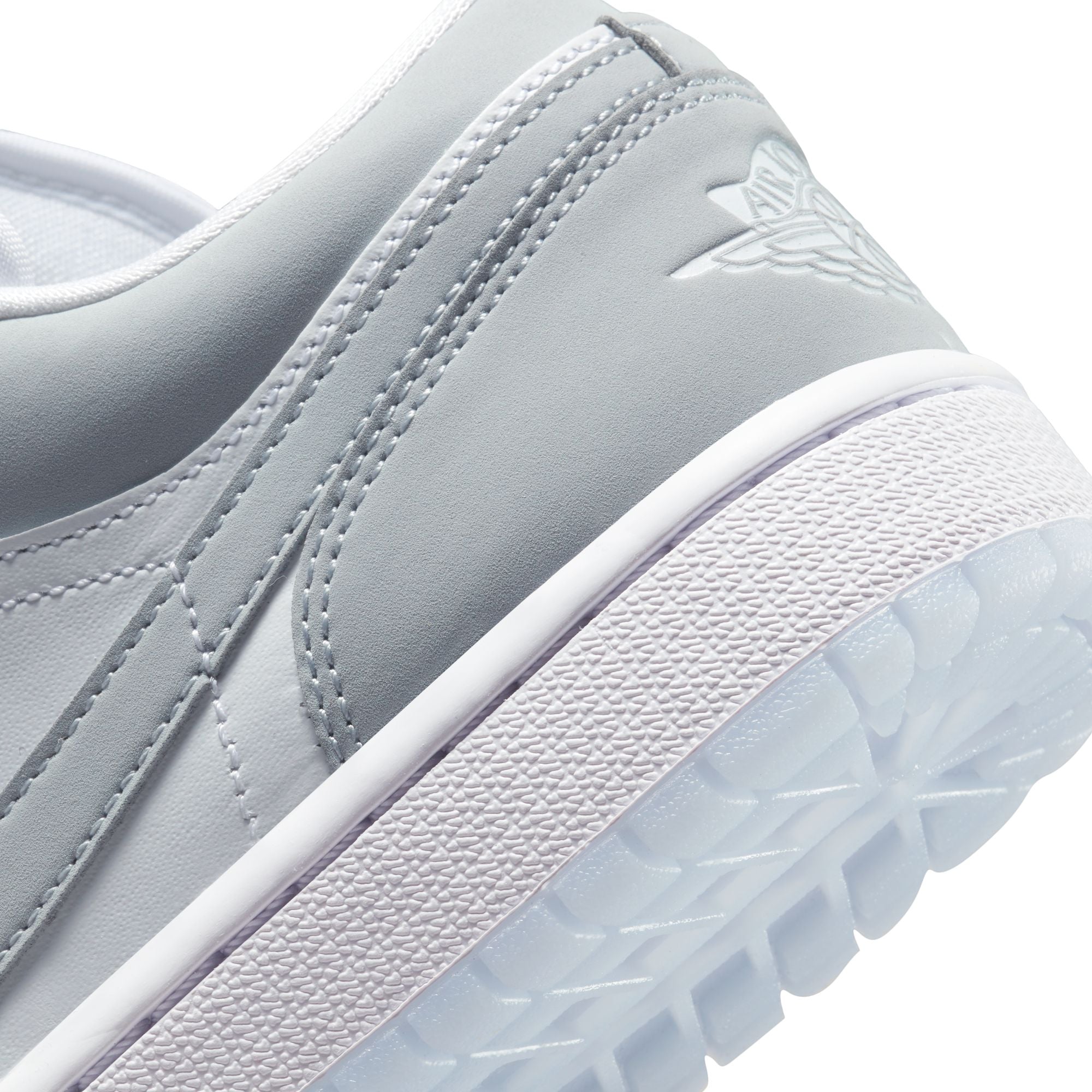 Women's Air Jordan 1 Low White/Wolf Grey-Aluminum DC0774-105