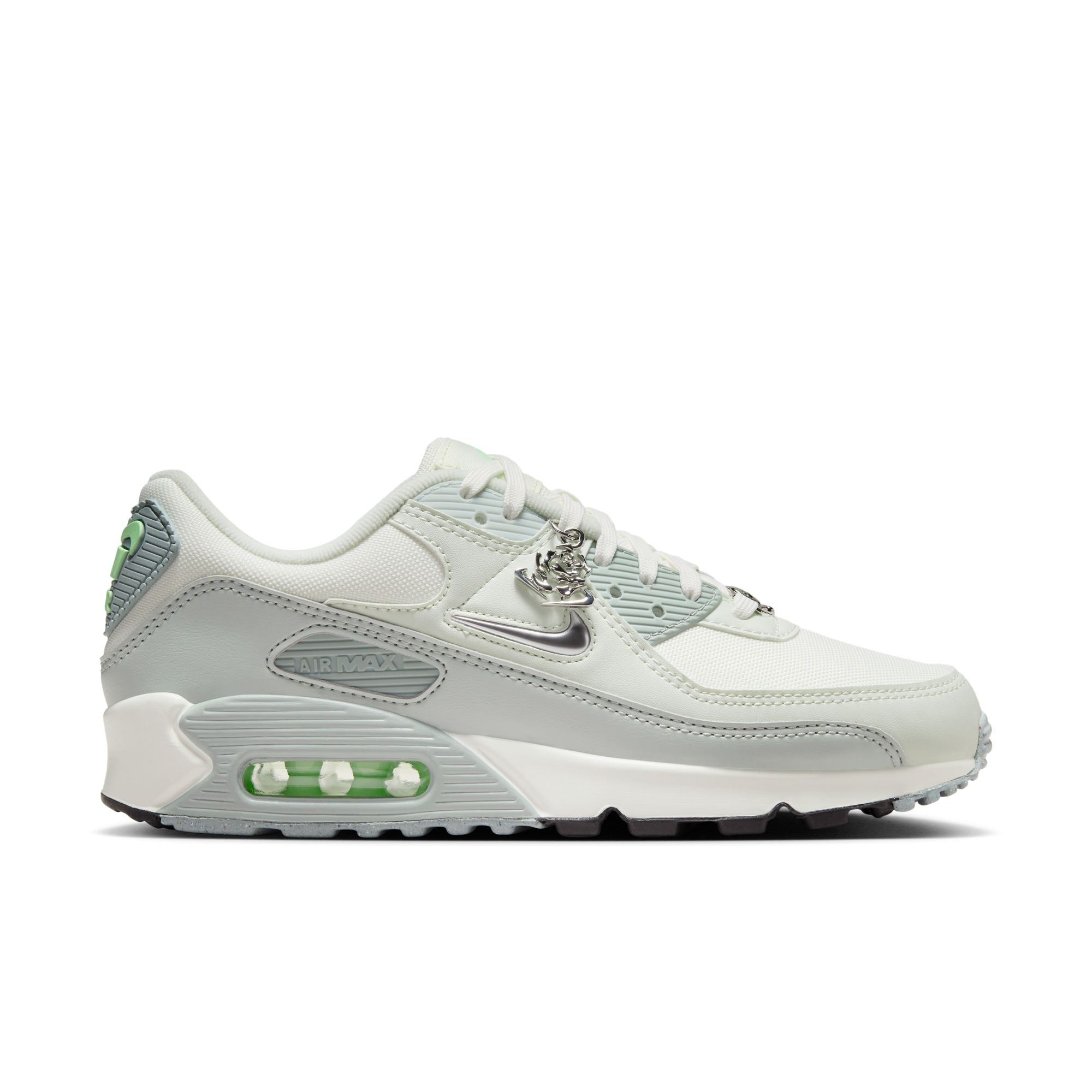 Women's Nike Air Max 90 se sail/metallic silver -sea glass FN6948-100