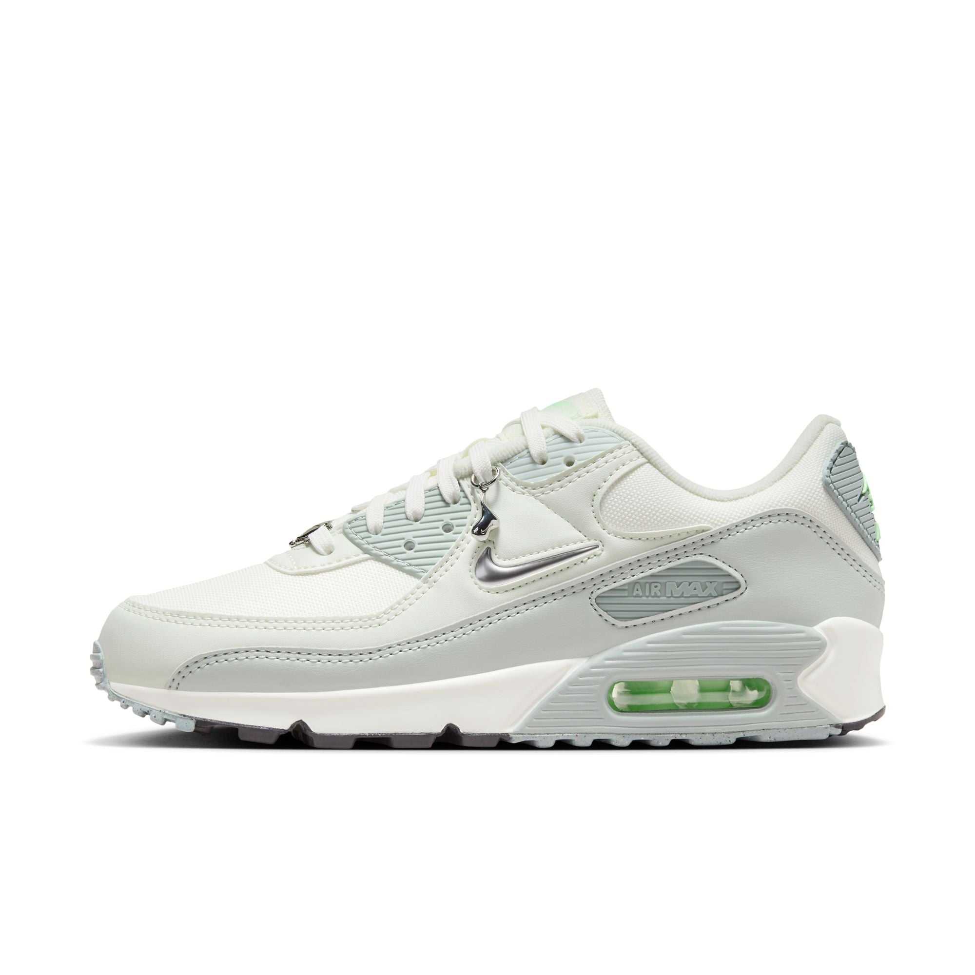 Women's Nike Air Max 90 se sail/metallic silver -sea glass FN6948-100