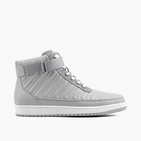 Yesler Grey Leather High Top Sneakers